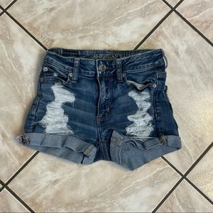 American Eagle Hi Rise Shortie Size: 0